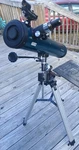 Orion Space Probe 3" Telescope, EQ-1B Equatorial Mount, Ez Finder Ii, Tri-pod Used. Price: $175.00.
