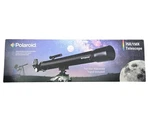 Polaroid IT-160X 75X/150X Refractor Telescope Coated Lens Tripod Open Box. Price: $32.00.
