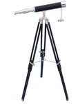 New Designer Antique Finished Telescope Stand 18" Wooden Tripod Us Navy Marine. Price: $105.60.