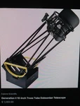 10" Truss Tube Dobsonian Telescope By Explore Scientific DOB1045 W/ 2" Eyepiece Used. Price: $995.00.