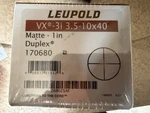 Leupold VX-3I 3.5-10X40 Rifle Scope 1IN Tube Duplex Reticle Matte 170680 New. Price: $499.99.