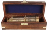 Brass Antique Vintage 20"VICTORIAN Marine Telescope Wooden Box Spyglass New Gift. Price: $45.50.
