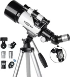 Hexeum Telescope 70MM Aperture 500MM Az Mount Tripod Phone Adapter Bag Remote New. Price: $82.00.