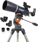 Celestron - Astromaster 80AZS Refractor Telescope Fully Coated Glass Optics New. Price: $479.99.