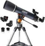 Celestron - Astromaster 102AZ Refractor Telescope Fully Coated Glass Optics New. Price: $679.99.