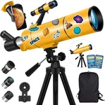 Meezaa 80MM Aperture 500MM Refractor Telescope W/ Tripod Phone Adapter - Ob Open. Price: $89.99.
