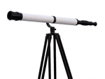 Floor Standing Oil-rubbed Bronze-white Leather, Blk Galileo Telescope 65" New. Price: $175.99.