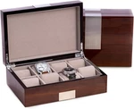 Bey-berk Lacquered Walnut 8 Slot Watch Box Solid Wood Display Case New. Price: $119.95.