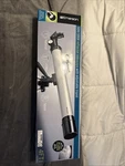Emerson 50X 100X Refractor Telescope W/ 4FT Adjustable Tripod New In Box!. Price: $20.00.