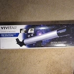 Vivitar Refractor Telescope 60X/120X 50MM W/ Tripod, Finder New. Price: $20.00.