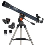 Celestron Astromaster 70AZ Refractor Telescope With Tripod And Eyepieces New. Price: $201.90.