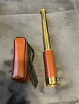 Vintage - Tasco Monocular Telescope 25 X 30 Mm Spyglass Leather Wrap Case Pocket Used. Price: $39.99.