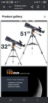 Celestron Astromaster 102AZ Telescope Brand New In Box! Tripod/ Mount Assembled. Price: $300.00.