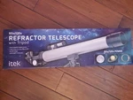 Itek Refractor Telescope 60X/120X New In Box With Tripod. Price: $30.00.