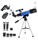 Maxusee F400X70MM Kids Refractor Telescope Aluminum Tripod 1.25" Moon Filter New. Price: $45.00.