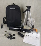 Celestron Travel 60MM Telescope W/ Tripod, Bag & Lenses 22002-DS Used. Price: $29.99.