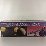 New Vintage 1997 Tasco Galaxsee 525X Blue Telescope Model 45-060525 Used. Price: $90.00.