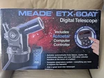 Meade ETX-60AT Telescope W/ Autostar Goto Controller Complete In Box, Tested Used. Price: $119.99.