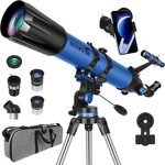 Telescope, For Adults High Powered, 90MM Aperture 800MM Professional New. Price: $270.99.