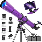 Telescope, For Adults High Powered, 90MM Aperture 1000MM Astronomical New. Price: $296.44.
