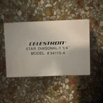 Celestron Star Diagonal 1.25 In Prism Plate Glass For Refractor Model 94115-A Open. Price: $97.50.
