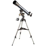 Celestron Astromaster 90MM Eq Refractor Telescope, 1000MM F/11 Focal Length With New. Price: $359.95.
