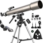 102MM Telescope 900MM Refractor High Power W/ Tripod Kit Moon Planets Open. Price: $172.36.